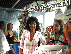 Kinderschminken Family-Day am Frankfurter Flughafen