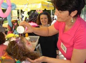 Ute Lange - Kinderschminken beim Badeseefest in Bensheim