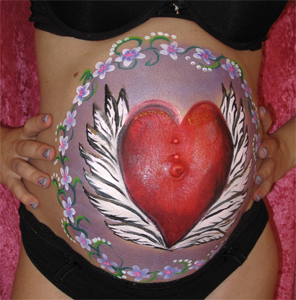 Bellypainting-Herz