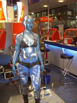 Bodypainting für CASIO - Ute Lange