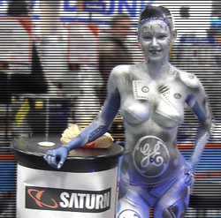 Bodypainting bei den SATURN 2008 - Ute Lange