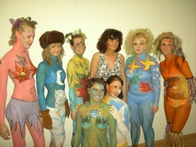 Bodypainting Kurs in der Make-Up Artist School von Ursula Haas in Frankfurt