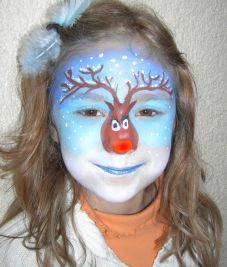 Kinderschminken Rudolph Red Nose