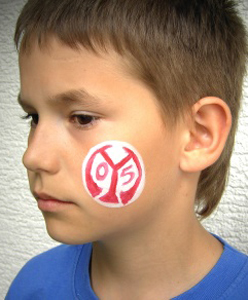 Kinderschminken-Fussball-Mainz-05