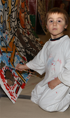 Kindergeburtstag-feiern-Darmstadt-Malwand