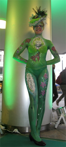 Bodypainting-Galeria-Kaufhof-Darmstadt