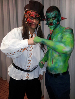 Bodypainting-Hilton-Halloween-Frankfurt-START