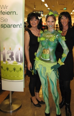 Bodypainting Kaufhof