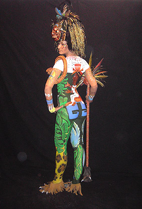 Bodypainting Kategorie "Special Effects" beim German Bodypainting Festival Ingelheim 2007
