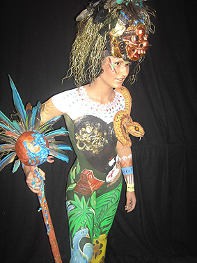 Bodypainting Kategorie "Special Effects" beim German Bodypainting Festival Ingelheim 2007