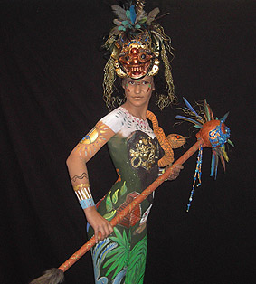 Bodypainting Kategorie "Special Effects" beim German Bodypainting Festival Ingelheim 2007