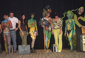 Bodypainting Kategorie "Special Effects" beim German Bodypainting Festival Ingelheim 2007