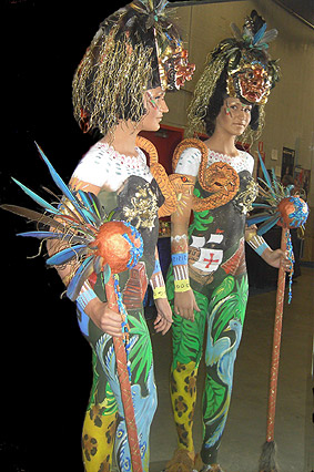 Bodypainting Kategorie "Special Effects" beim German Bodypainting Festival Ingelheim 2007