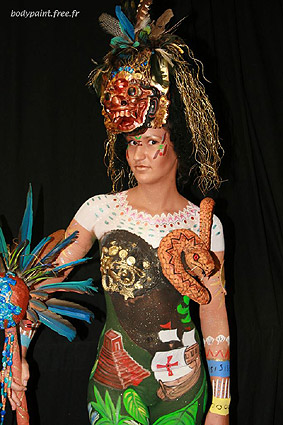 Bodypainting Kategorie "Special Effects" beim German Bodypainting Festival Ingelheim 2007