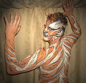 Bodypainting Tiger
