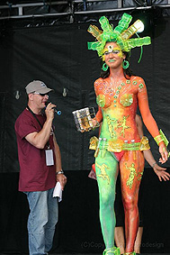 Bodypainting Kategorie "Special Effects" beim German Bodypainting Festival Ingelheim 2007