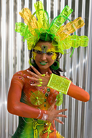 Bodypainting Kategorie "Special Effects" beim German Bodypainting Festival Ingelheim 2007