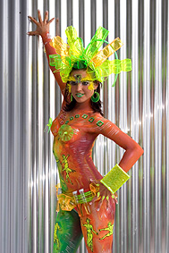 Bodypainting Kategorie "Special Effects" beim German Bodypainting Festival Ingelheim 2007