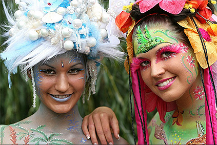 Facepainting beim German Bodypainting Festival Ingelheim 2007