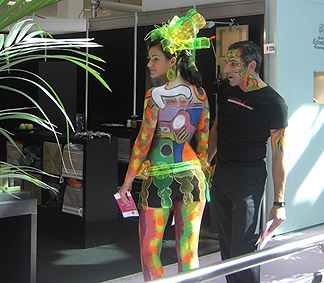 Bodypainting auf der Cosmetica Wiesbaden