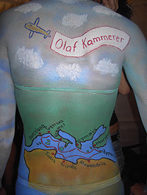 Bodypainting, REWE Festival der Körperkunst Magdeburg, 14. und 15. Oktober 2006, Thema: "Branding"