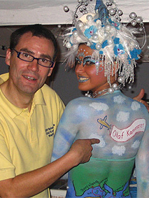 Bodypainting, REWE Festival der Körperkunst Magdeburg, 14. und 15. Oktober 2006, Thema: "Branding"