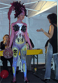 Bodypainting, REWE Festival der Körperkunst Magdeburg, 14. und 15. Oktober 2006, Thema: "Phantasy"