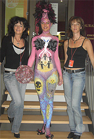 Bodypainting, REWE Festival der Körperkunst Magdeburg, 14. und 15. Oktober 2006, Thema: "Phantasy"