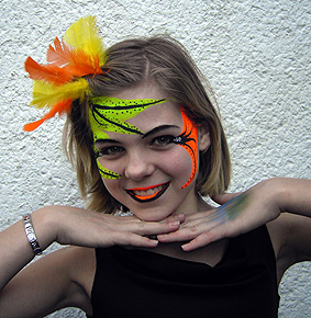 Bühnen Make Up: Neon Lady