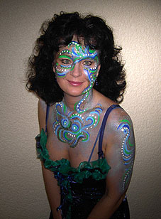 Facepainting Blumenornament