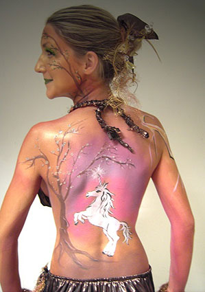 Bodypainting auf der Hochzeitsmesse im Luisen Center Darmstadt