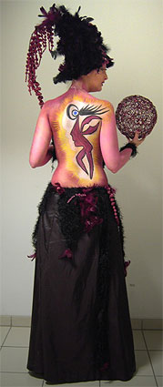 Bodypainting auf der Hochzeitsmesse im Luisen Center Darmstadt