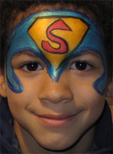 Kinderschminken-Superman