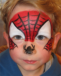 Kinderschminken-Spiderman
