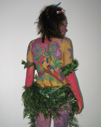 Bodypainting-Seminar-Shkurta-Cesi-Dschungel