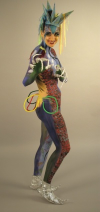 Bodypainting-Kurs-2010-ALIEN-Nadine-1