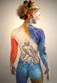 Bodypainting-Kurs-2010-HARMONIE-Motiv-Ruecken