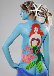 Meerjungfrau-Bodypainting-1