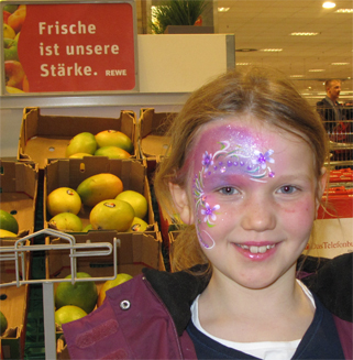 Kinderschminken-REWE-Mark