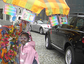 Kinderschminken zur BMW Autoschau City-Carree, Darmstadt