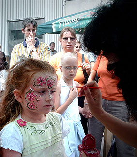 Kinderschminken Brauereifest Pfungstadt