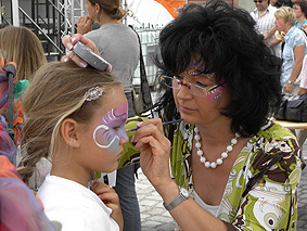 Kinderschminken im Sportpark Vitalis in Maintal